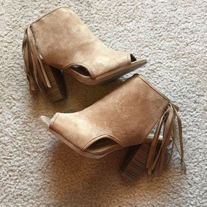 Brown Suede Booties